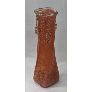 Loetz Witwe 38 Cm Chinese Camellia Red Vase