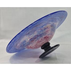 Schneider French Art Deco Central Fruit Bowl On Pedestal