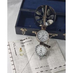 Vintage French Mag Anemometer – Marine Approved (ln/lm Anchor) French Mechanical Anemometer