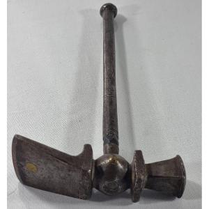 19th Century Solid Iron Sugar Hammer.