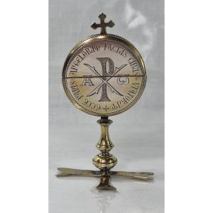 Antique French Monstrance, Gold-plated Silver, 1899, Bizolier & Nidriche