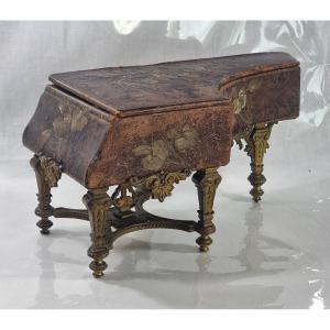 Antique Louis XV-style Miniature Piano, Ideal For A French Romantic Fashion Doll.