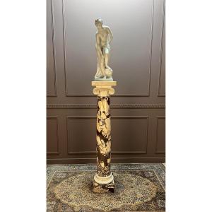 Very Large Ionic Column In Marble