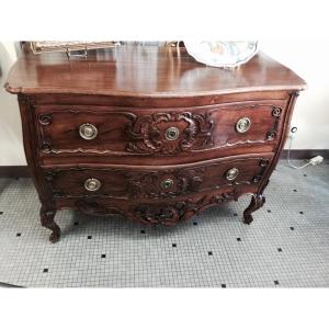 Provencal In Walnut Commode 18th