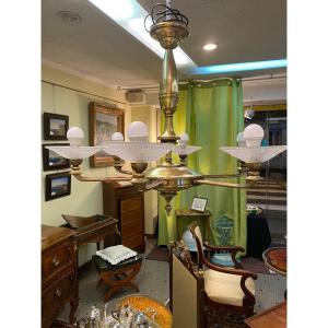 Art Deco Chandelier By Muller Frères