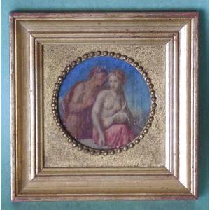 - Small Old Oil - Mythological Or Biblical Scene....