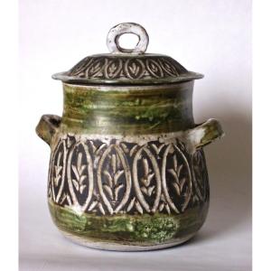 Covered Pot Albert Thiry Vallauris 1960s