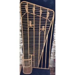 Bamboo Coat Rack 1950s - 1960s Louis Sognot