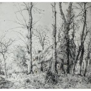 - Georges Le Meilleur 1861 /1945 - Etching - Signed Manuscript -