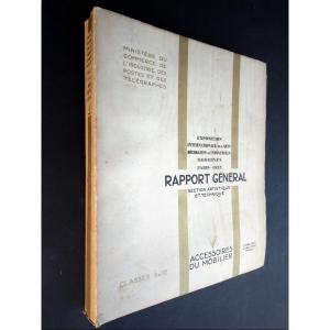 - Art Deco - Paris '25 - Furniture Accessories - Expo Rapport N° 5 -