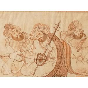 - Oriental Pen And Ink Drawing - Signed, Unframed -