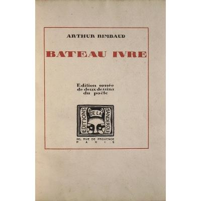 - Arthur Rimbaud - Drunk Boat - Decorated With 2 Drawings Of The Poet -