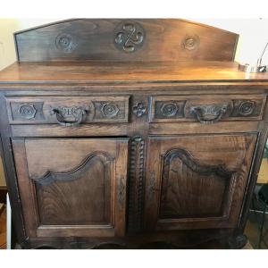 Old Basque Buffet With Its Lauburu