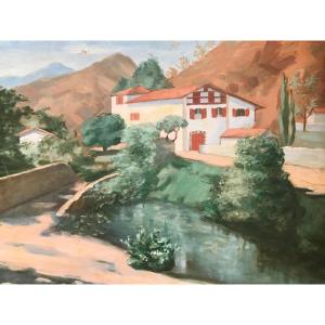 Farm In Itxassou Itxasu Mayi Varchere Darizcuren 1912/1997 Roby Basque Country