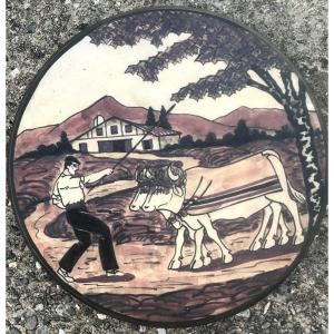 Pottery From Ciboure 5th Basque Country 1935/40 Basque Country Trivet
