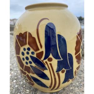 Badonviler Vase For Galeries Lafayette Paris Art Nouveau Art Deco 1955