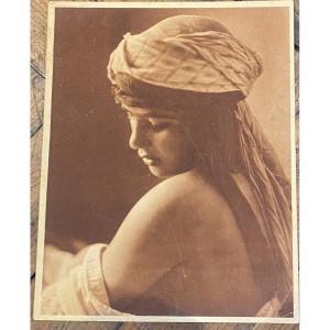 Lehnert And Landrock Sepia Cartoline Print 1900/10 Orientalist Numbered