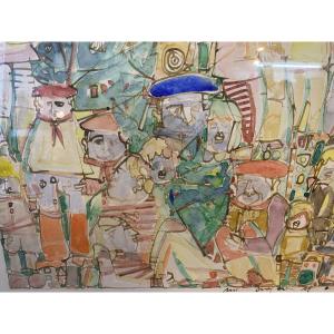 Basque Country, Michel Godjevac, 1990, Saint-jean-de-luz, Contemporary Painter 