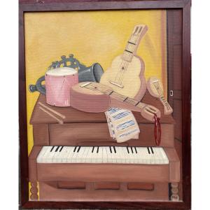 Hst Painter From Biarritz In The Basque Country Aski - Musical Instruments 