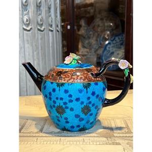 Fine Earthenware Teapot Jules Viellard In Bordeaux.