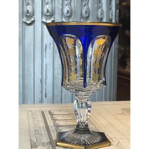 Baccarat Overlay Crystal Glass.