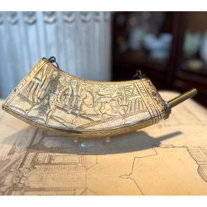 Engraved Powder Pear.