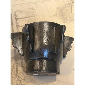 Mortar With Bronze Fins.