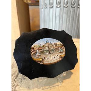 Paperweight Plaque, Souvenir Of The Grand Tour.