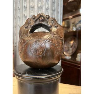 Japan. Carved Wooden Mokugyo.