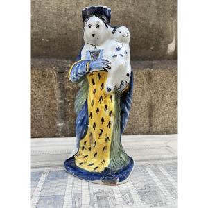 Virgin Giving Birth In Nevers Earthenware.