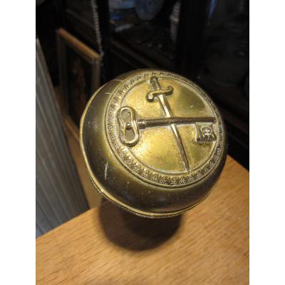 Bede De Bedeau In Rush And His Pommeau In Golden Mtétal Dedicated To St Pierre And St Paul.