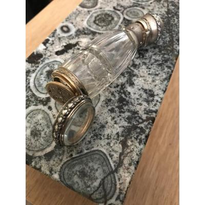 French Work Crystal And Silver Dressing.