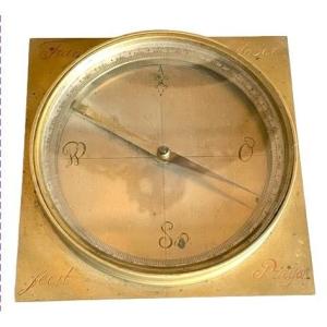 18th Century Compass Signed Franz Moser Praga C.1770