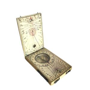 Multiple Dial In Diptych Signed Leonhart Miller Dated 1652