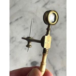Botanist Or Entomologist Travel Microscope Early 19th Century