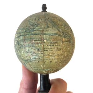 Miniature Earth Globe Forest Rue De Bucci 8 Cm Diameter