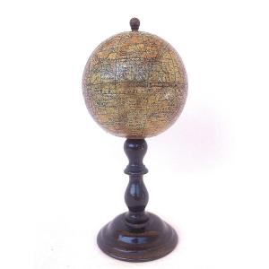 Collectible Miniature Globe By Ikelmer Et Barbot In Paris C.1890