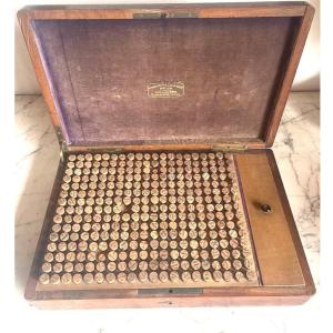 Very Large Homeopathy Pharmacy 300 Bottles Signed Catellan In Paris