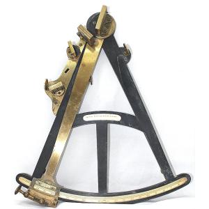 Large Ebony Octant Signed Spencer Browning And Rust London C.1800