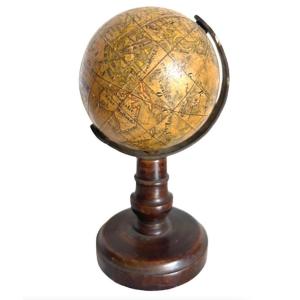 Miniature Terrestrial Globe Abel Klinger & Cm Diameter