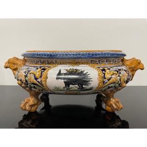 Ulysse à Blois - Important Planter In Earthenware From Blois Renaissance