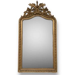 Large Golden Mirror Napoleon III 165 X 92 Cm