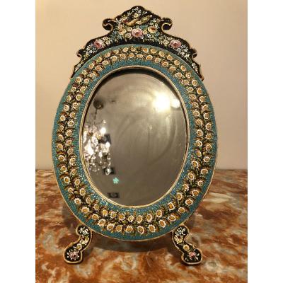 Miroir Vénitien En Micromosaïque époque Fin 19ème