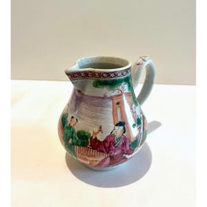 Compagnie Des Indes Creamer Milk Pot In Porcelain 18th Century