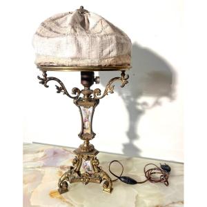 Lamp Sèvres Or Paris Porcelain And Gilded Bronze