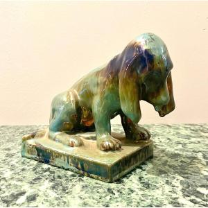 Rambervilliers Sitting Dog In Flamed Sandwere