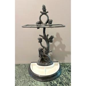 Enameled Cast Iron Umbrella Stand