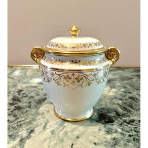 Sèvres Porcelain Sugar Bowl Napoleon III 1868