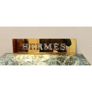 Hermes Plexiglass Store Sign From 1970-1980