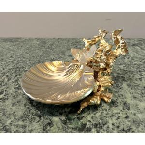 Gilded Bronze And Rock Crystal Empty Pocket Claude Victor Boeltz 1970-80